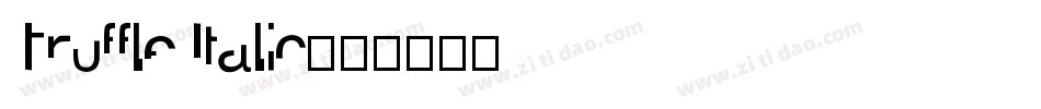 Truffle Italic字体转换